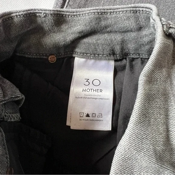 MOTHER | The Pixie - Supermoon - Grey Cropped Skinny Jeans Women’s Size 30 - Picture 8 of 9